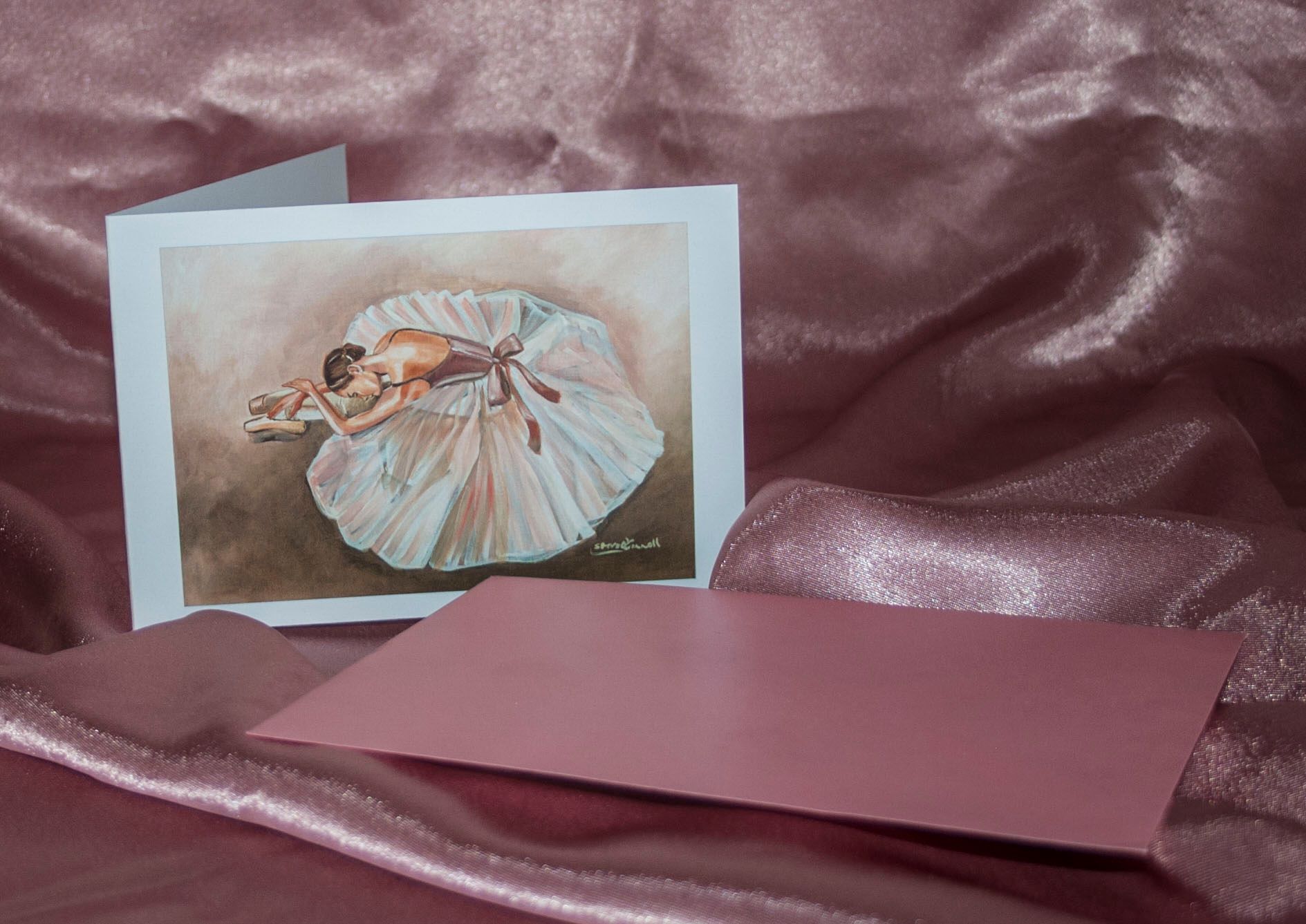 Set of 6 greetings cards reproduced from original paintings