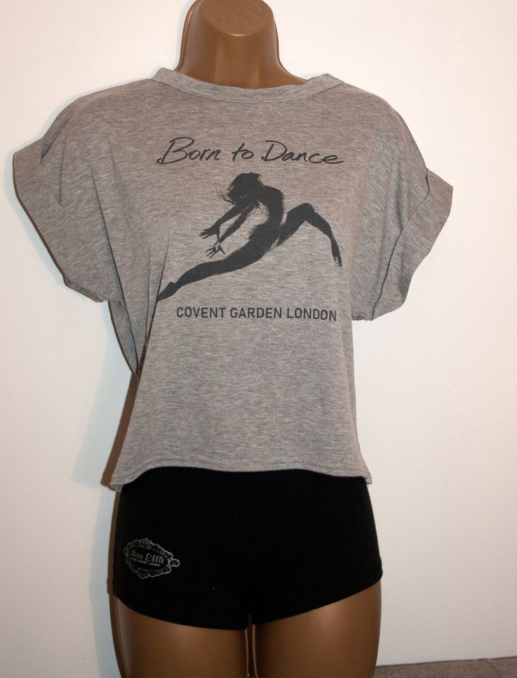 Tatiana - Crop Top in Grey