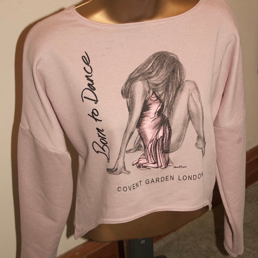 "Eloise" Long Sleeved Top in Pale Dusky Rose