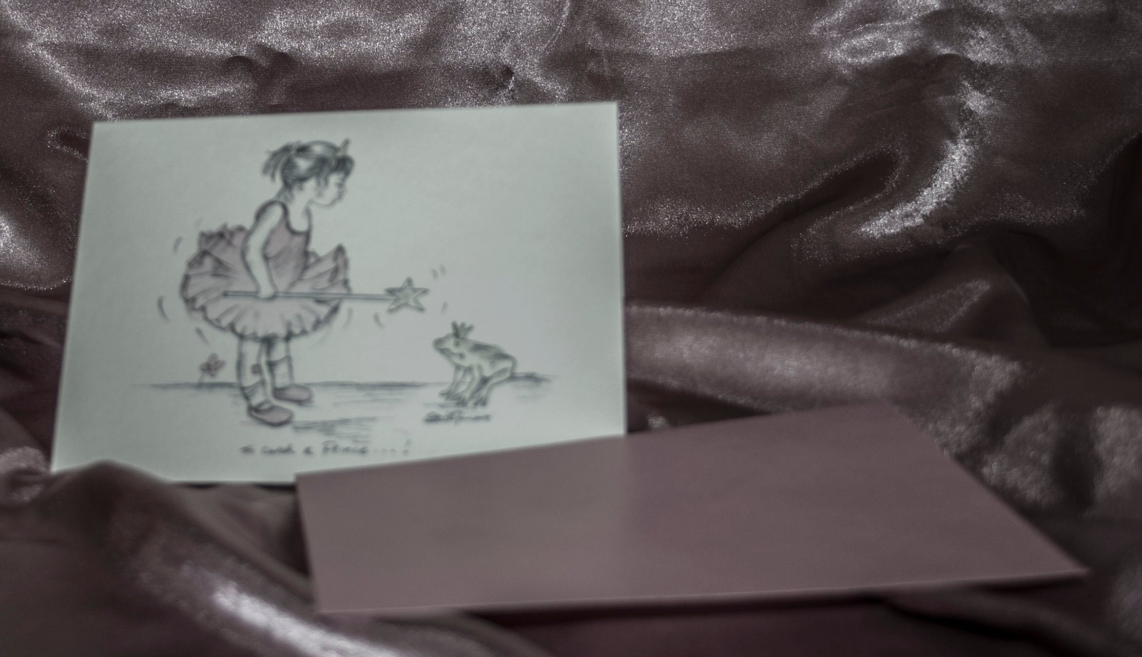 Set of 6 greetings cards reproduced from original pencil drawings