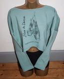 Hanging Pointe Shoes Long Sleeved Top